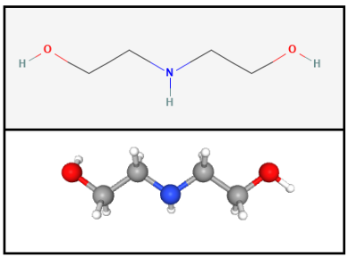 Molecula de la Dietanolamina
