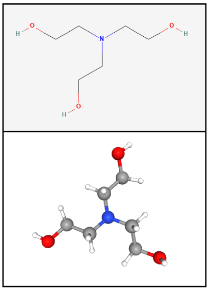 Molecula de la Trietanolamina